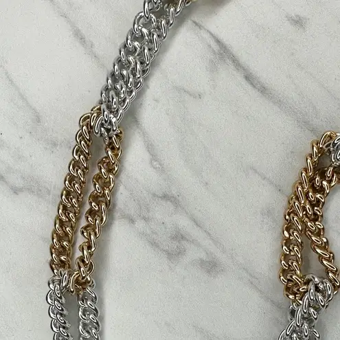 Silver Gold Two Tone Chain Belt Small/Medium (S/M) Hook Closure ✨
