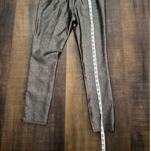 J. McLaughlin Metallic Ankle Pants Silver Shimmer Size 8