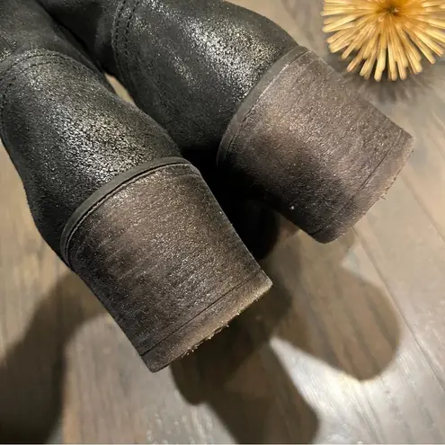 Rebels Combat Military Style Boot Moto Womens Black Size 9.5