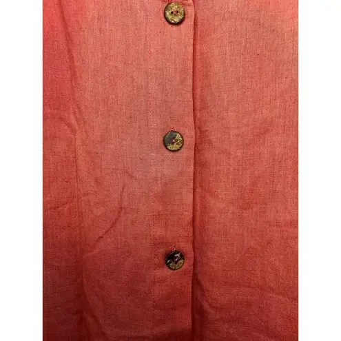 Mata Traders Jacklyn linen cotton short sleeve summer Shift Dress size S.