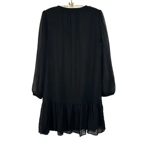 Draper James NEW Dress L Drop Waist Sheer Sleeve Dark Academia Witchy Whimsigoth