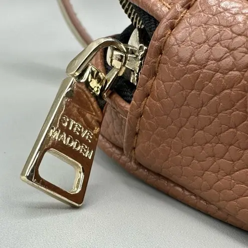 Steve Madden  Belt Bag Fanny Pack Brown Cognac Faux Leather Clutch size M