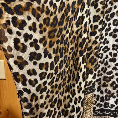 Chico's  Leopard Fusion Ruana Kimono NWT