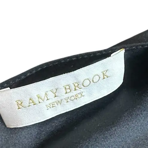 Ramy Brook Black One Shoulder Romper Lulu Silk Shorts Classic Size XS Women's