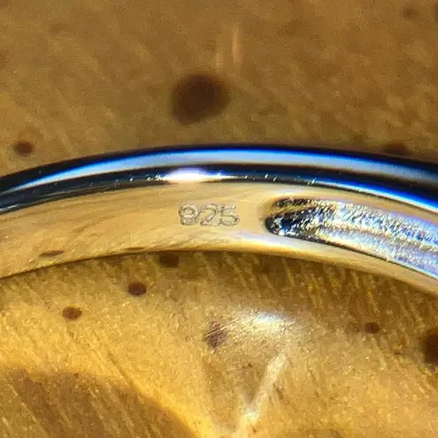 Natural Peridot Sterling Silver Ring Size 8