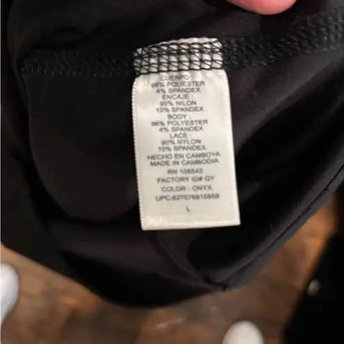 Daisy Fuentes Black V-Neck Sheath Midi Dress - Women's Size Large