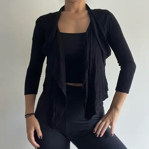 Premise Black Cropped Cardigan Small