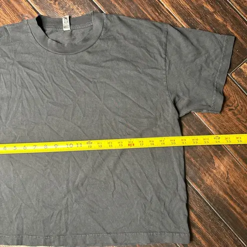 Los Angeles Apparel crewneck short sleeve wide tee T-shirt crop top casual basic