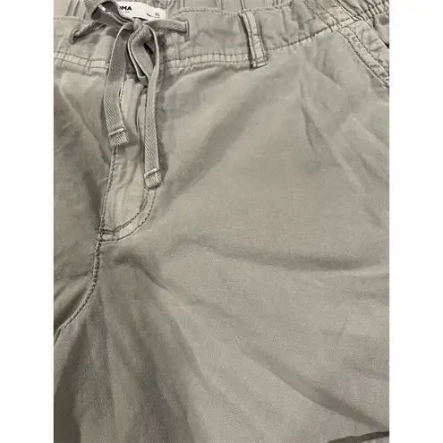 Women's Gray Utility Shorts XL Elastic Waist Casual Outdoor