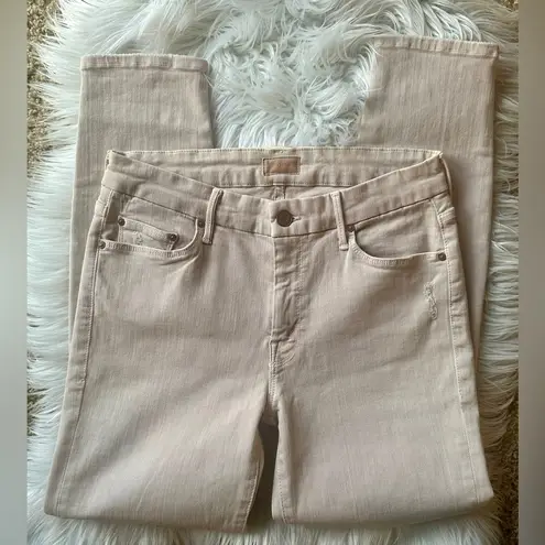 MOTHER The Looker Crop Sexy Just Walked Into Town Jean Pink Size 28