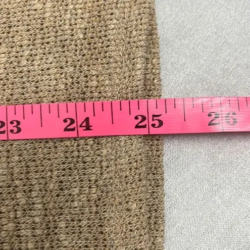 Talula Talulla Tan Oversized V Neck Long Sleeve Stretch Pullover Sweater Medium Boho