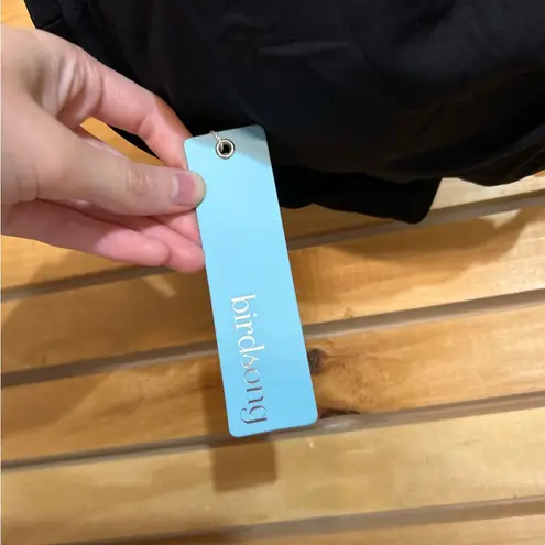 Birdsong Miami Vice Ruched Bikini Top in Black Eco Onyx Size 32H