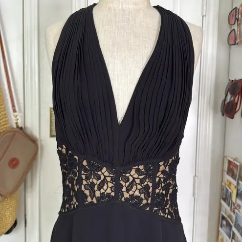 Tadashi Shoji TADASHI collection lace detail midi dress semi formal