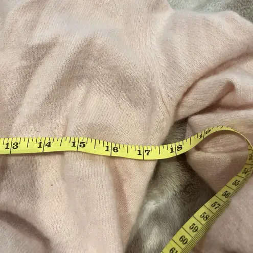 CRUSH. Cashmere Ribbed Knit Wrap Sweater Light Pink Size 2 Light Weight See Pics