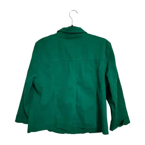 Isaac Mizrahi Green Blazer Jacket XL Tailored Career Chic Y2k GenZ Work Casual