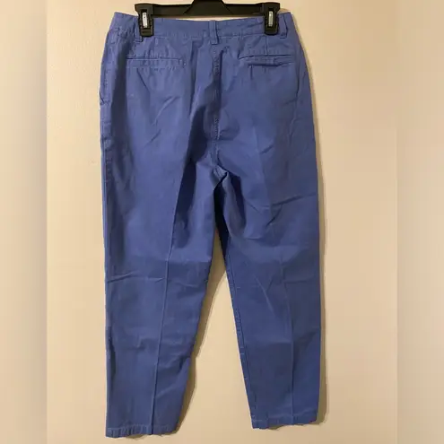 Womens L.L. Bean Robins Egg Blue Straight Leg Chinos Slacks Size 10 30” Inseam
