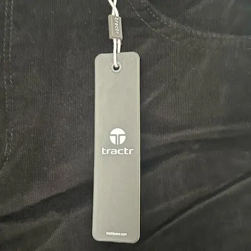 Tractr Women’s High Rise Flare Slim Fit Jeans Black Velvet Size 8 NWT