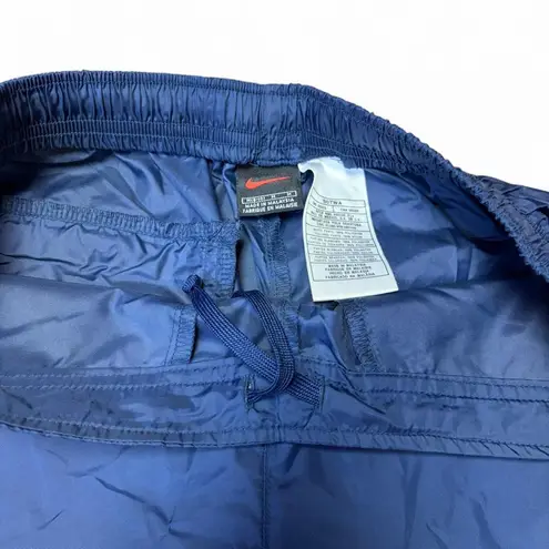 Nike Vintage 90s  Unlined Windbreaker Track Pants Women's Medium Blue White Zip