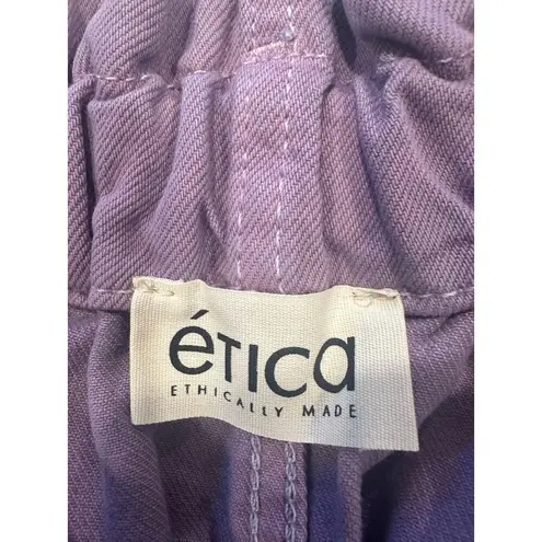Etica Milena Paper Bag Short Casual Lavender Small NWT Purple