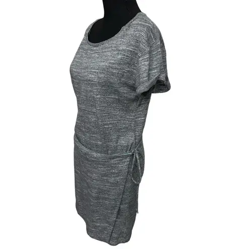 Maeve Anthropologie‎  Riley Heathered Gray Wrap Skirt Shirt Dress Size M