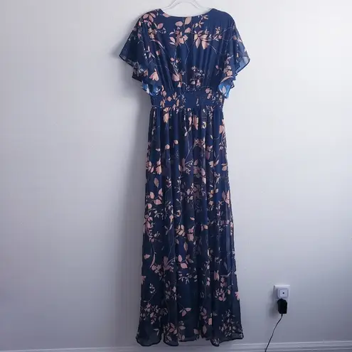 Baltic Born Lynlee Metallic Maxi Dress Short Sleeve New Without Tags