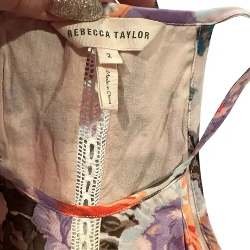 Rebecca Taylor FLORAL BOHO TANK TOP 2