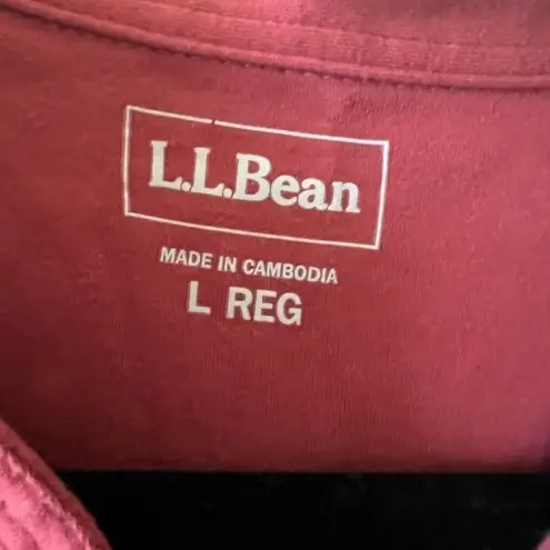 L.L.Bean  collared short sleeve tee