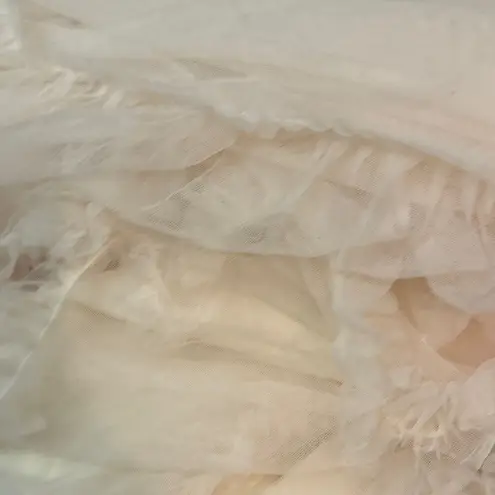 Cider NWT Voluminous mid Rise Layered Tulle Ruffle Hem Maxi Skirt whimsy fairy