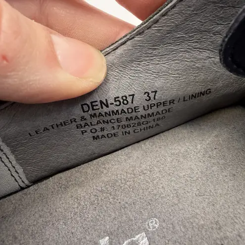 Alegria Dena Dream Fit Clogs Womens Size 37 US 7-7.5 Blue Leather Slip On Shoes