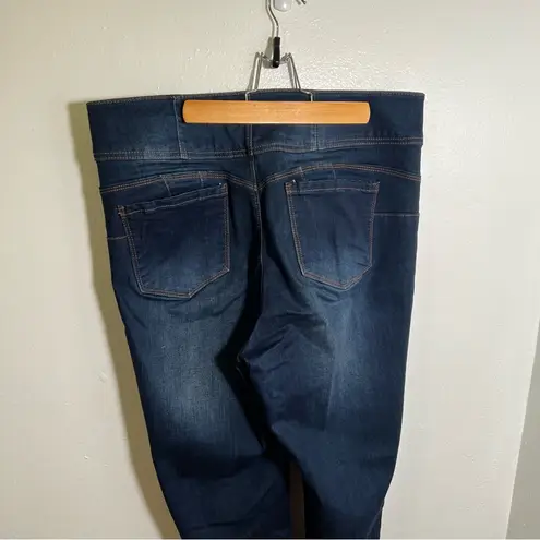 Wax Jean High Waist Skinny Jean Dark Wash 16