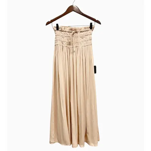 Lulus Maina Beige Plisse Drawstring High