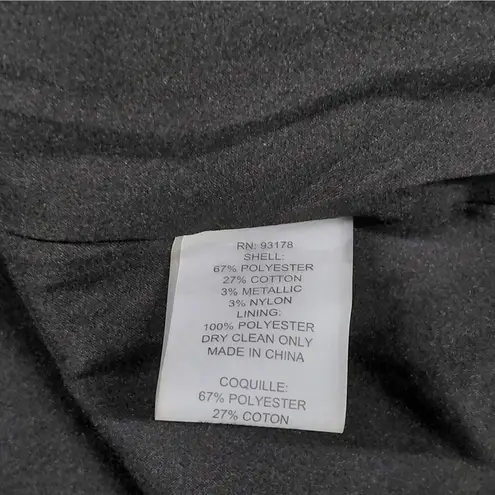 Elie Tahari Womens Blazer Size 10 Tweed Double Breasted Metallic Holiday Jacket