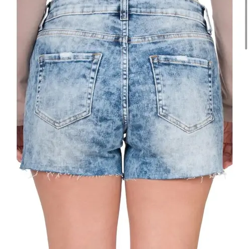 Zenana Outfitters Acid Wash Distressed Denim Cutoff Shorts small