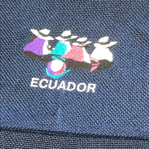 Ecuador Navy Blue Woven Boho Crossbody Bag