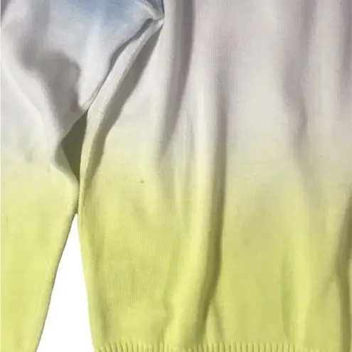 Workshop Republic Clothing Yellow/Blue/White Crew Neck Sweater Size XS