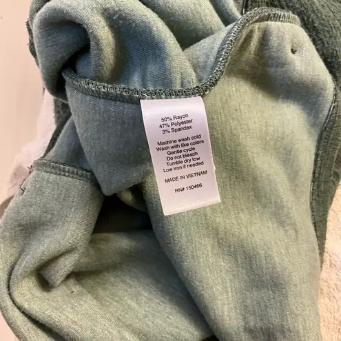 Market & Spruce Green Sheath Dress Long Sleeve Crew Neck