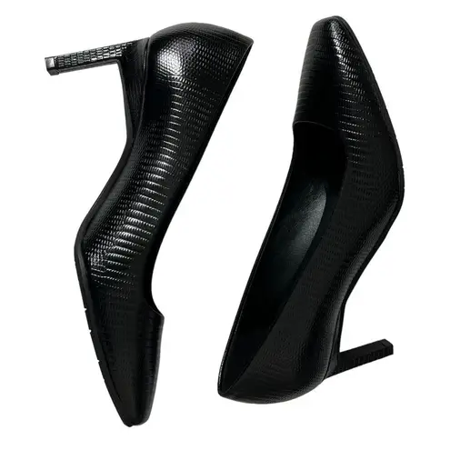 Aquatalia Rylan Weatherproof Pump Leather Heels Classic Womens Size 5.5 M