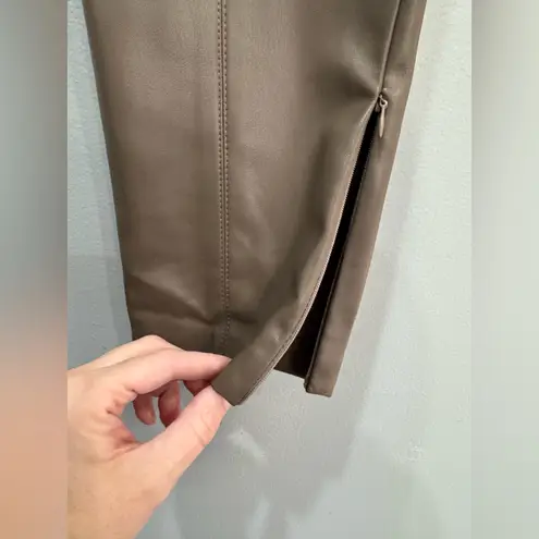 Brown Truth by Republic Faux Vegan Leather Pants Size 8 Like New
