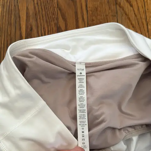 Lululemon  speed up short LONG updated fit Size 10 tall white sold out lined thumbnail 3