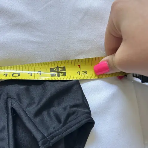 NWT Spiegel Womens 10 Bikini Set 2PC Black Top Bottom High Waisted Vintage 90s