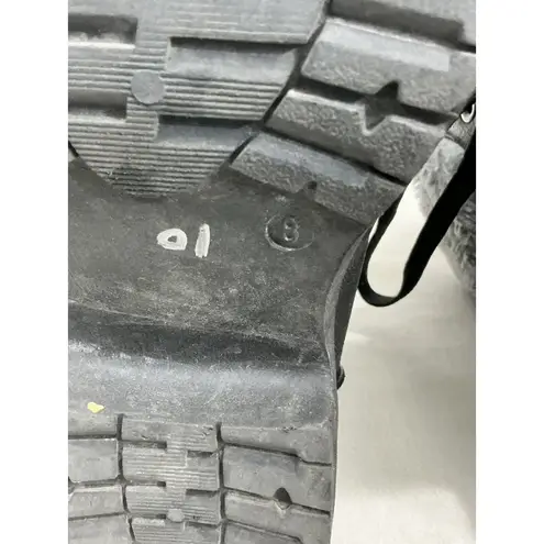 Womans Black Faux Leather