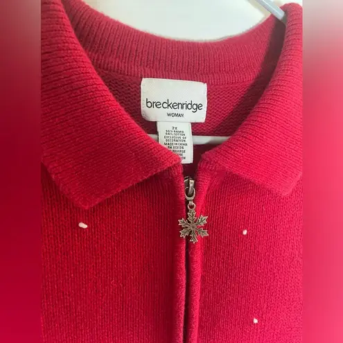 Breckenridge Women's Snowman Embellished Ugly Sweater Vest size 2X Christmas 040