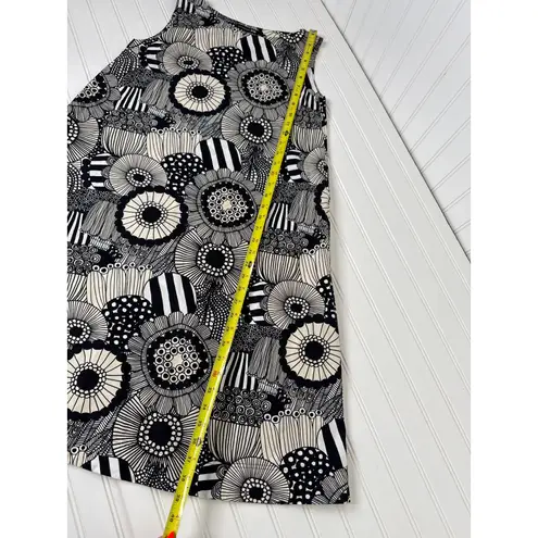 Marimekko + Uniqlo Sleeveless Black & White Floral Dress Funky A