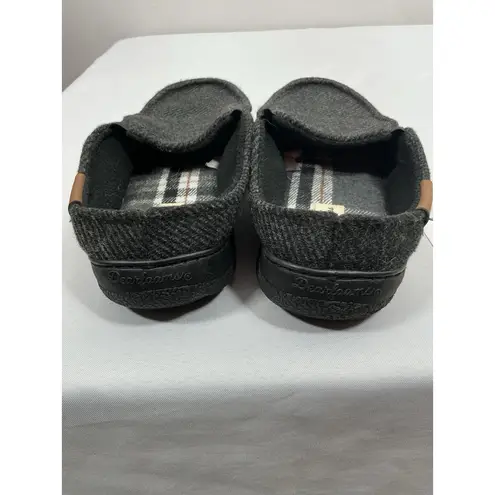 Dearfoams Mens Slipon Slippers Small 7/8 Gray Foam Insoles