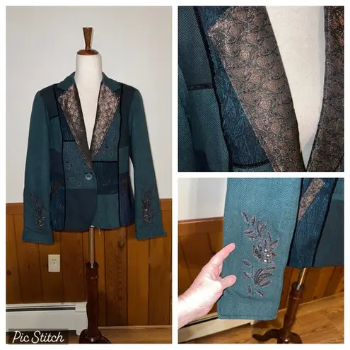 Coldwater Creek Absolutely Gorgeous  Mixed Media Blazer!