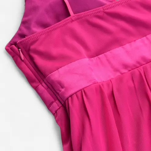 Hot Kiss Vintage Y2K Hot Pink Babydoll Spaghetti Straps Empire Waist Dress