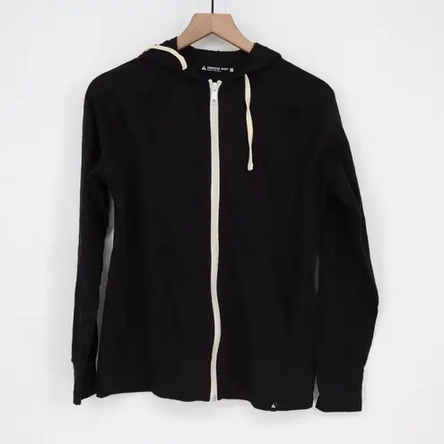 American Giant Black Full Zip Hoodie Sweatshirt Hooded Jacket Made in USA Size M Size M