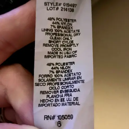 Betsy and Adam Taffeta Strapless Pleated 6 Mini Cocktail Dress Bubble Hem Black