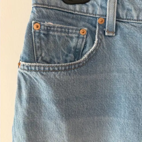 MOTHER Denim SNACKS! The Fun Dip Puddle Jean in Lost of Nibbles Size 28 Waist Blue