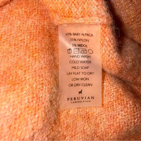 Peruvian Connection Alpaca Wool Blend Sweater Riley Round Neck Pullover Size M - Image 5